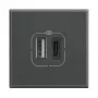 Gniazdo Legrand HS4287C2 2x USB Antracyt