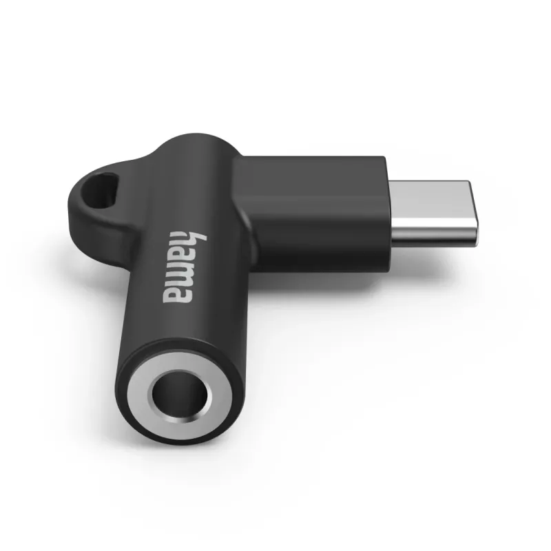 Hama 00201701 przejściówka USB-C 3.5mm Czarny