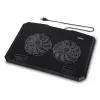 Hama Czarny Metal podkładka chłodząca do laptopa 39,6 cm (15,6 cala)