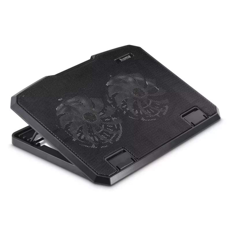 Hama Czarny Metal podkładka chłodząca do laptopa 39,6 cm (15,6 cala)