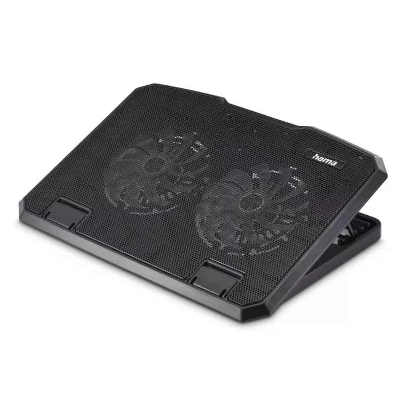 Hama Czarny Metal podkładka chłodząca do laptopa 39,6 cm (15,6 cala)
