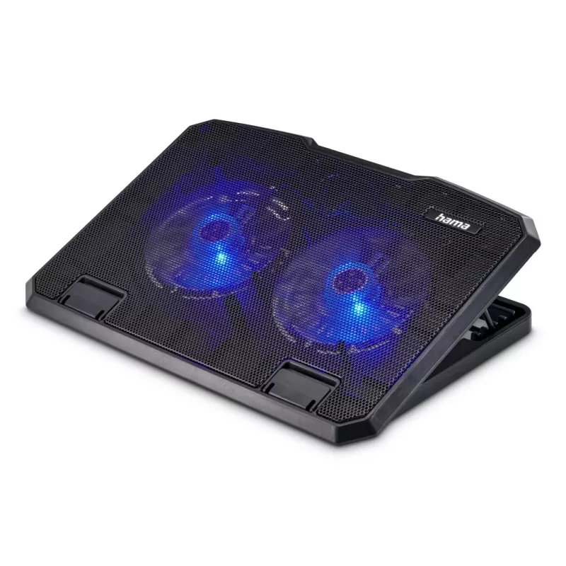 Hama Czarny Metal podkładka chłodząca do laptopa 39,6 cm (15,6 cala)