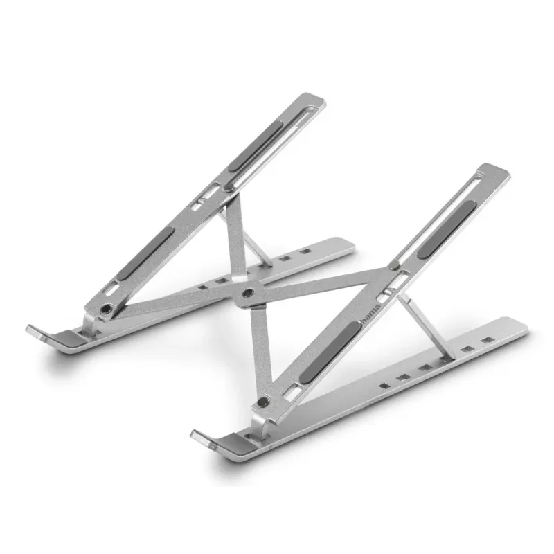 Aluminiowa podstawka pod laptopa Hama, srebrna, 39,6 cm (15,6 cala)