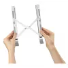 Aluminiowa podstawka pod laptopa Hama, srebrna, 39,6 cm (15,6 cala)