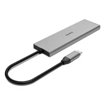 Hama 00200147 hub interfejsowy USB Type-C 10000 Mbit/s Szary