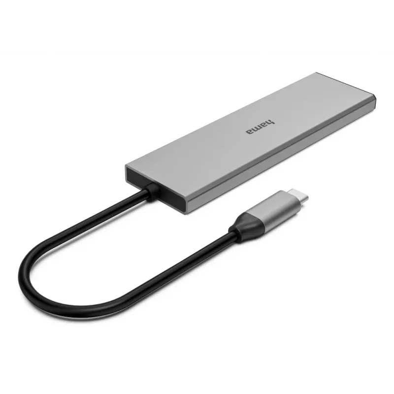 Hama 00200147 hub interfejsowy USB Type-C 10000 Mbit/s Szary