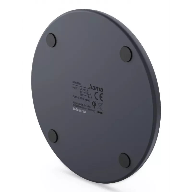 Hama 00201745 Ładowarka do urządzeń mobilnych Smartfon USB Ładowanie bezprzewodowe Szybkie ładowanie Do użytku wewnętrznego