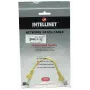 Intellinet Network kabel krosowy, Cat5e, 0,5 m, żółty, CCA, U/UTP, PVC, RJ45, pozłacane styki, bezzaczepowa, osłonięta, dożywotnia gwarancja