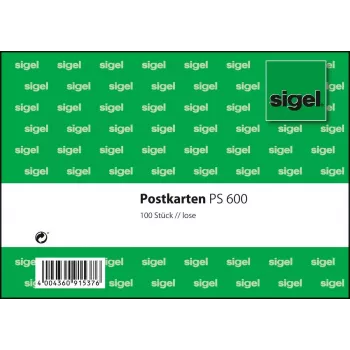 Kartoteka Sigel PS600 zielono-biała 100 szt.
