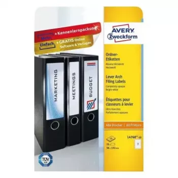 Etykieta samoprzylepna Avery L4760-10 Zaokrąglony prostokąt