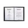 Folder Sigel SM115 Leather Linen Plastic Czarny A5