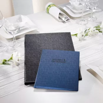 Folder Sigel SM110 Skóra Len Plastik Czarny A4
