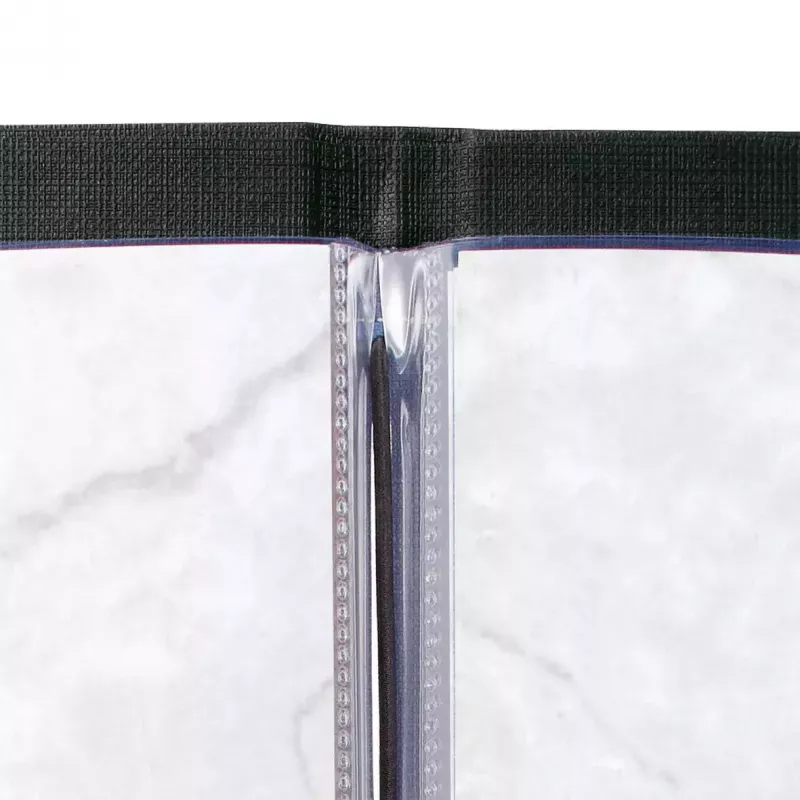 Folder Sigel SM110 Skóra Len Plastik Czarny A4