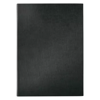 Folder Sigel SM110 Skóra Len Plastik Czarny A4