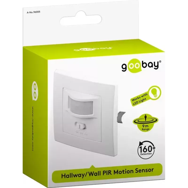 Czujnik ścienny Goobay biały 96005