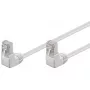 Kabel krosowy Goobay CAT 5e 2x 90° Kątowy F/UTP Biały 5m