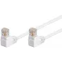 Kabel krosowy Goobay CAT 5e 2x 90° kątowy U/UTP biały 10 m
