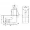 Kabel krosowy Goobay CAT 5e 2x 90° Kątowy U/UTP Czarny 3m