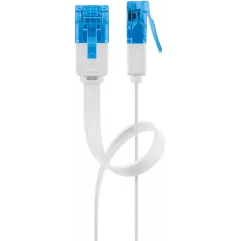 Płaski kabel krosowy Goobay CAT 6A U/UTP biały 5m