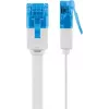 Goobay CAT 6A Płaski kabel krosowy U/UTP biały 20m