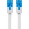 Goobay CAT 6A Płaski kabel krosowy U/UTP biały 20m
