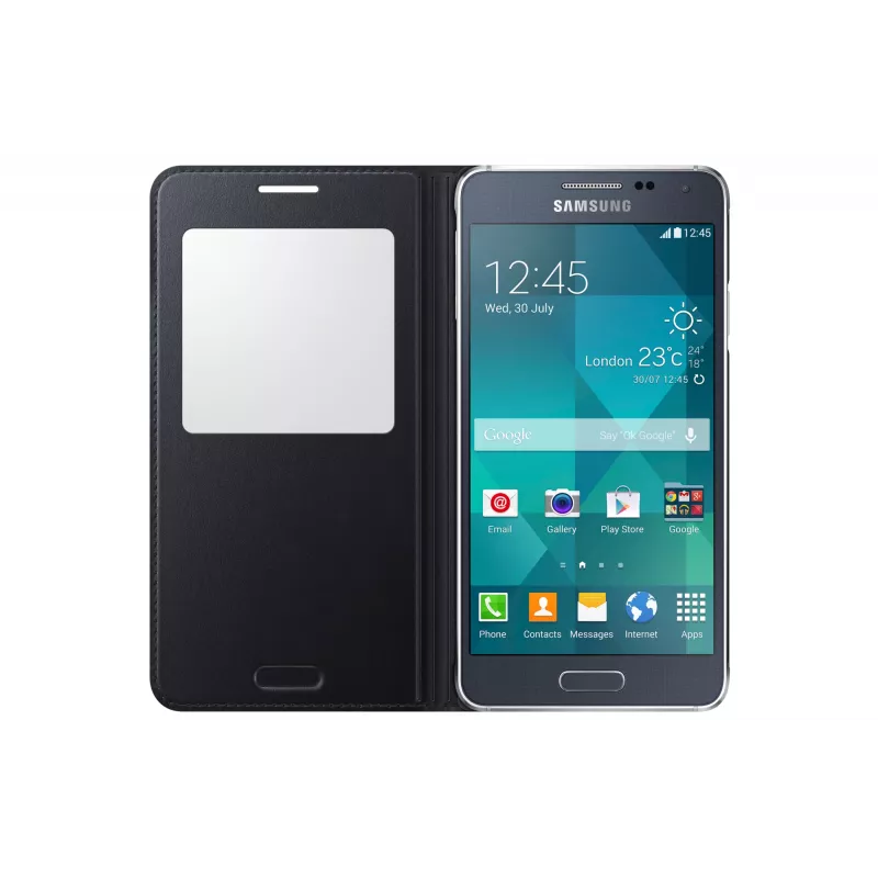 Samsung EF-CG850B etui do telefonu komórkowego Etui z klapką Srebrny