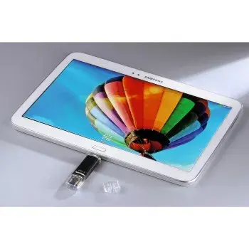 Hama Laeta Twin USB Flash Drive, USB 3.0, 128 GB, 40 MB/s, czarny