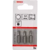 Końcówka wkrętakowa Bosch 2607001722, ekstra twarda, Hex 3 mm, 25 mm, 3 szt.