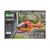 Model śmigłowca REVELL EC135 Air-Glaciers, zestaw do montażu, skala 1:72, długość 143 mm, średnica wirnika 140 mm
