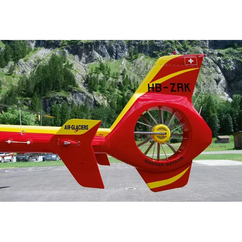Model śmigłowca REVELL EC135 Air-Glaciers, zestaw do montażu, skala 1:72, długość 143 mm, średnica wirnika 140 mm