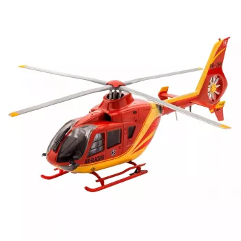 Model śmigłowca REVELL EC135 Air-Glaciers, zestaw do montażu, skala 1:72, długość 143 mm, średnica wirnika 140 mm