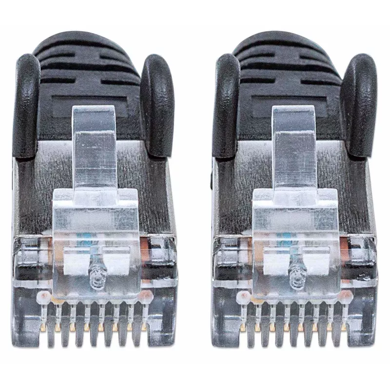 Intellinet sieciowy Patch kabel, przewód Cat7/wtyki Cat6A, 10 m, czarny, miedź, S/FTP, LSOH/LSZH, PVC, RJ45, pozłacane styki, bezpieczne zatrzaski, osłona, dożywotnia gwarancja