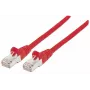 Intellinet sieciowy Patch kabel, Cat7 kabel/Cat6A Plugs, 15m, czerwony, miedź, S/FTP, LSOH / LSZH, PVC, RJ45, Gold Plated Contacts, Snagless, Booted, Lifetime Warranty