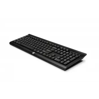 HP K2500 Klawiatura bezprzewodowa, Pełnowymiarowa (100%), Bezprzewodowa, RF Wireless, Czarna