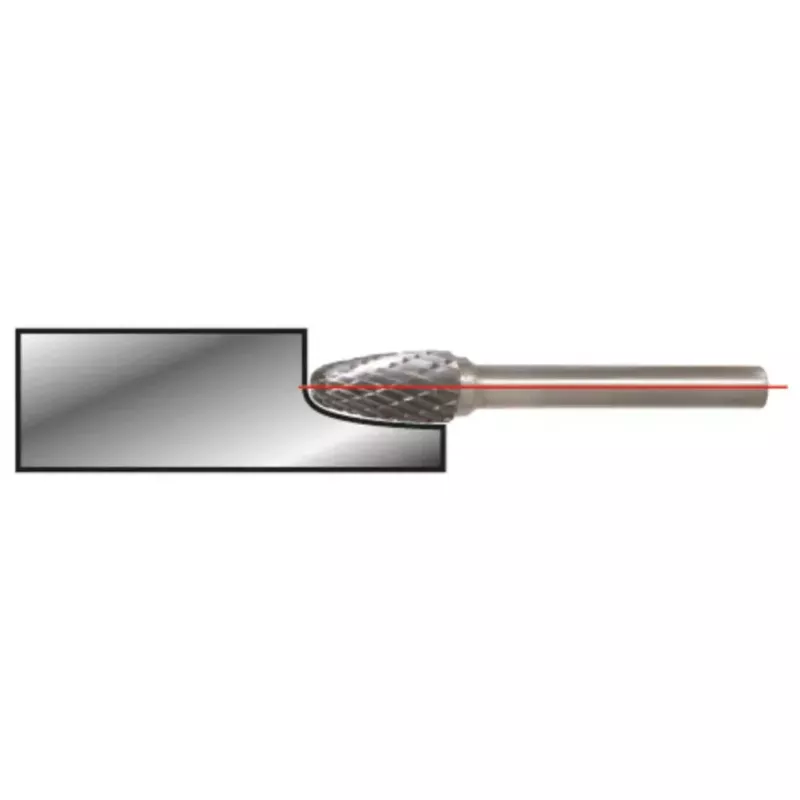 Frez trzpieniowy KS Tools 515.3261 Metal Owalny 3mm do żeliwa i tworzyw sztucznych