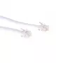 ACT Biały 5-metrowy płaski kabel telefoniczny ze złączami RJ12