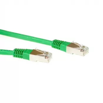 ACT zielony 2 metrowy kabel krosowy F/UTP CAT5E ze złączami RJ45