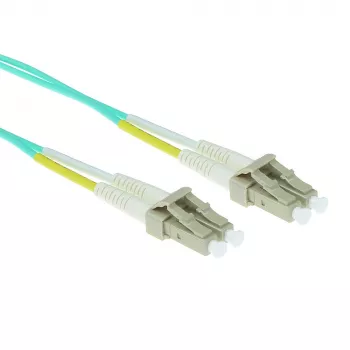 ACT 50-metrowy światłowodowy kabel krosowy LSZH Multimode 50/125 OM3 duplex ze złączami LC
