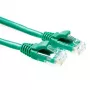 Zielony kabel krosowy ACT 10 m U/UTP CAT5E poziom komponentów ze złączami RJ45