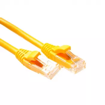 ACT Żółty 5-metrowy kabel krosowy U/UTP CAT5E na poziomie komponentów ze złączami RJ45