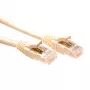 ACT Ivory 10-metrowy kabel krosowy U/UTP CAT6 poziom komponentu ze złączami RJ45