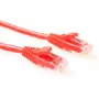 ACT Czerwony 2 metry kabel krosowy U/UTP CAT6 poziom komponentów ze złączami RJ45