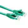 ACT zielony 2 metrowy kabel krosowy U/UTP CAT6 poziomu komponentowego ze złączami RJ45
