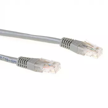 ACT szary 0,25 metra LSZH U/UTP CAT6A kabel krosowy ze złączami RJ45