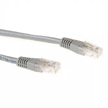 ACT Szary 0,5 metra kabel krosowy LSZH U/UTP CAT6A ze złączami RJ45