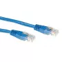 ACT Niebieski 2 metry LSZH U/UTP CAT6A kabel krosowy ze złączami RJ45