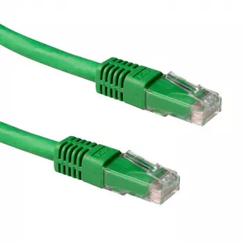 ACT zielony 10 metrów LSZH U/UTP CAT6A kabel krosowy z wtyczkami RJ45