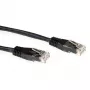 Kabel krosowy ACT Czarny 0,5 m LSZH U/UTP CAT6A ze złączami RJ45