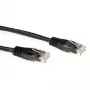Kabel krosowy ACT czarny 1,5 m LSZH U/UTP CAT6A ze złączami RJ45