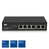 ACT, przełącznik sieciowy, 6 portów, 10/100 Mb/s. 4x port PoE+ (30 W)